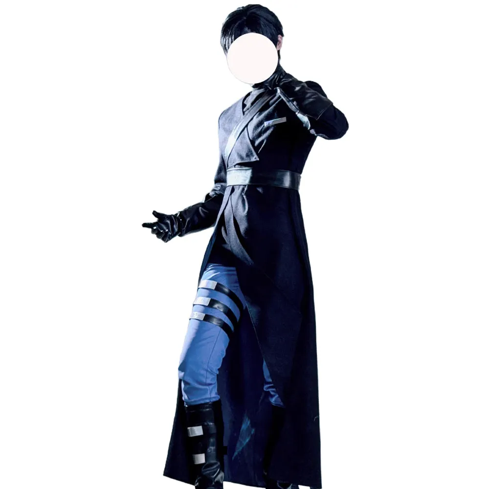 【Size XS-2XL】DokiDoki-R Music Video Cosplay Ivann Costume Black Sorrow R3