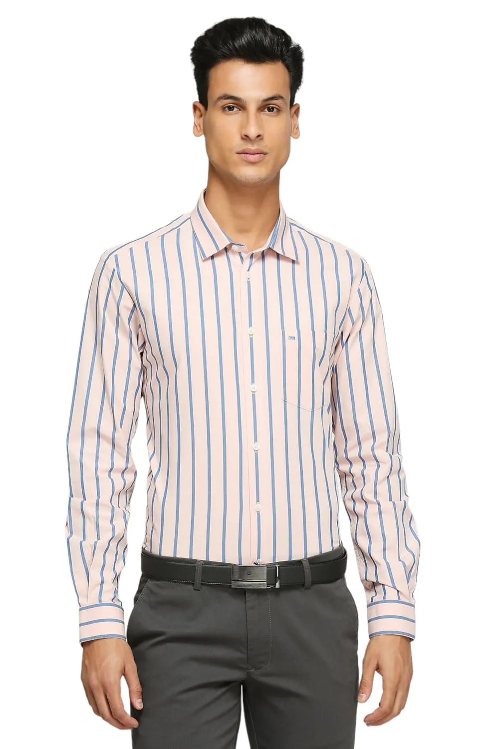 Slim Fit Cotton Stripes Shirts