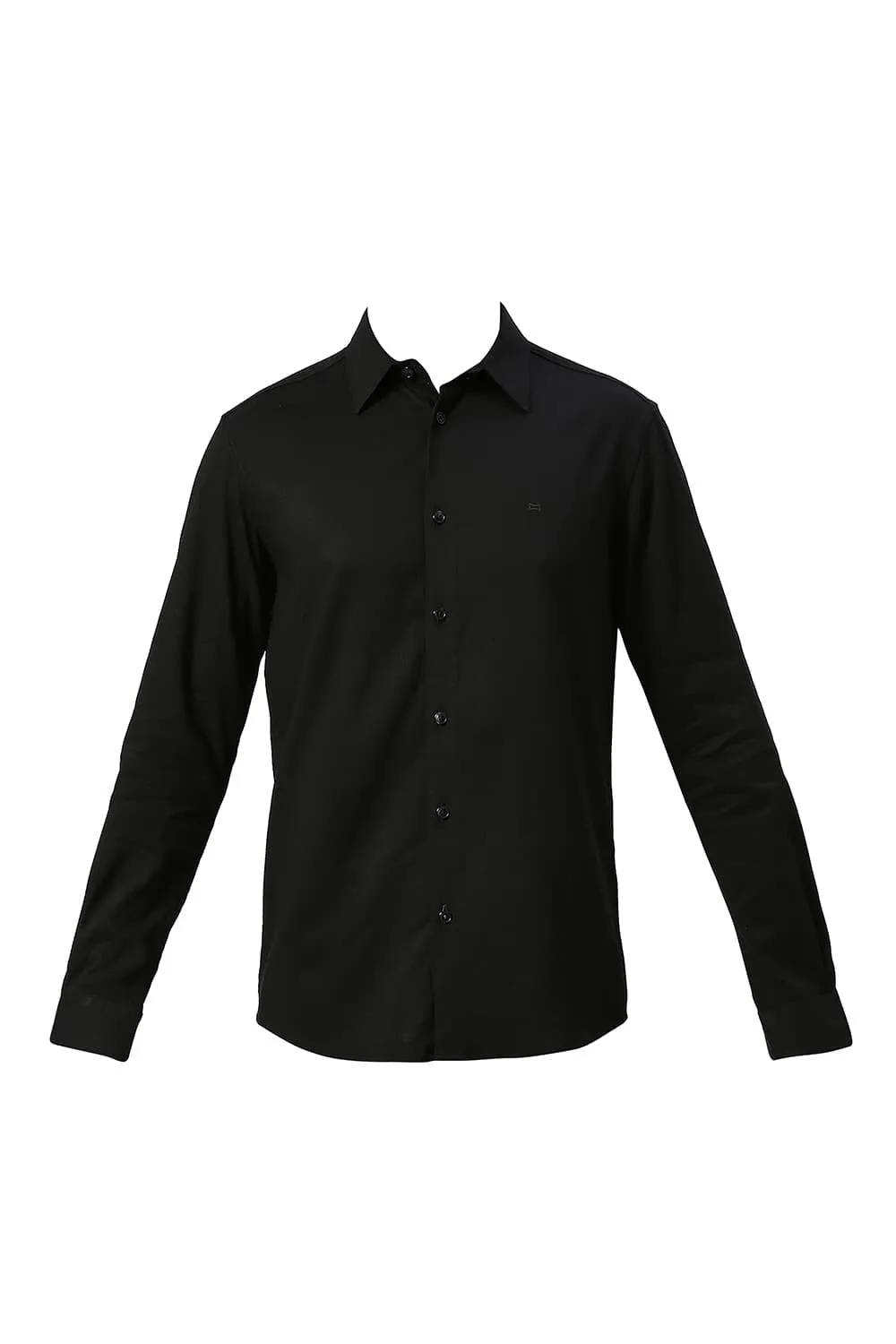 Slim Fit Viscose Polyester Stretch Dobby Shirt