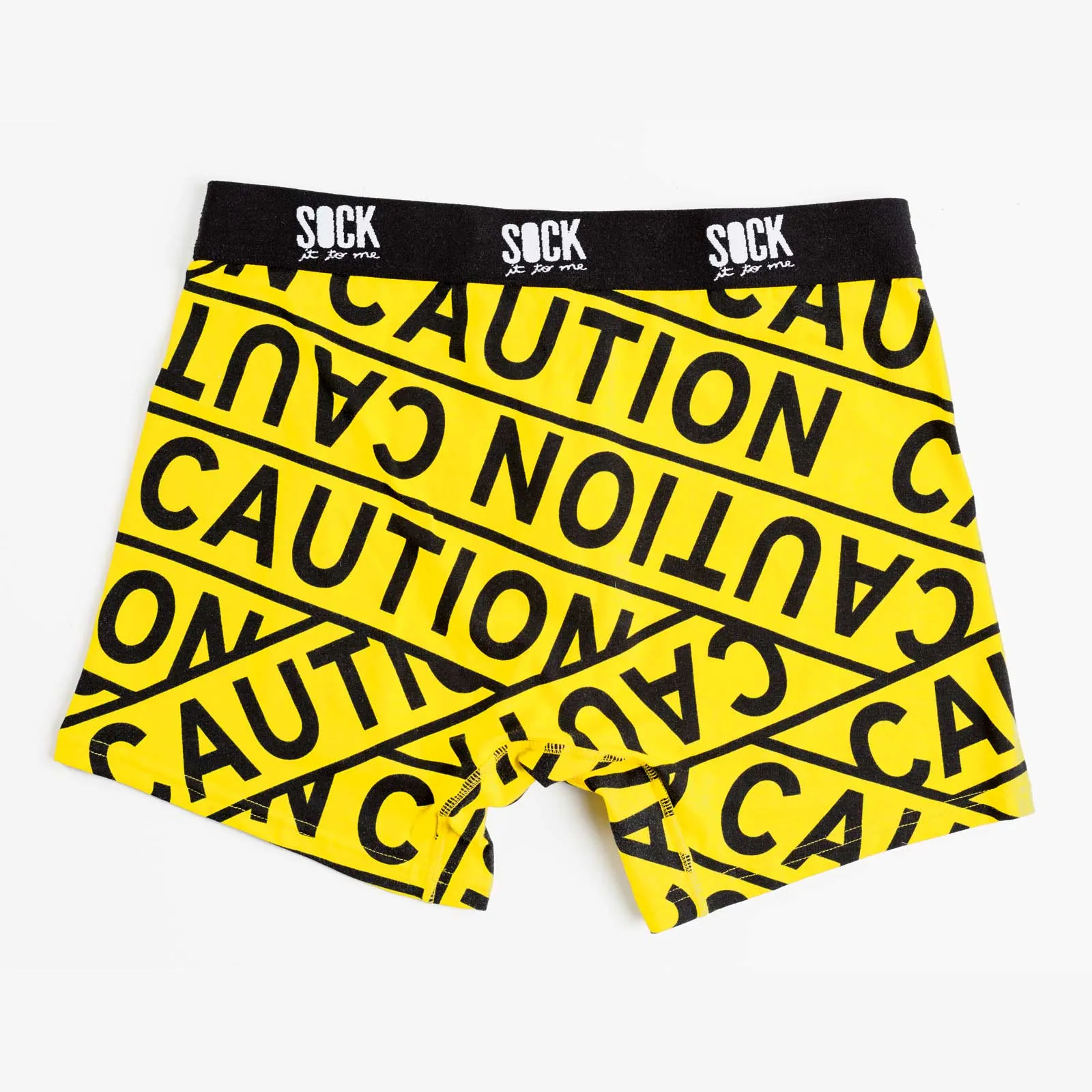 Sock it to Me Caution Tape Mens Boxers