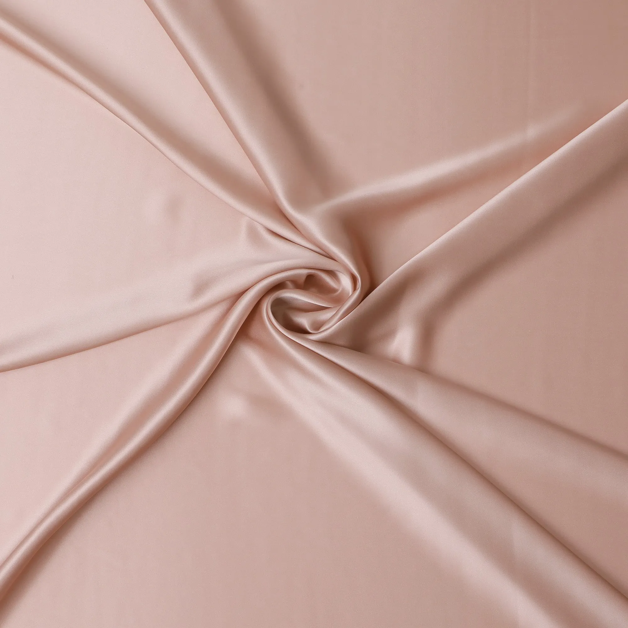 Soft Blush Pure Silk Satin Fabric, 110 cm Width-20050