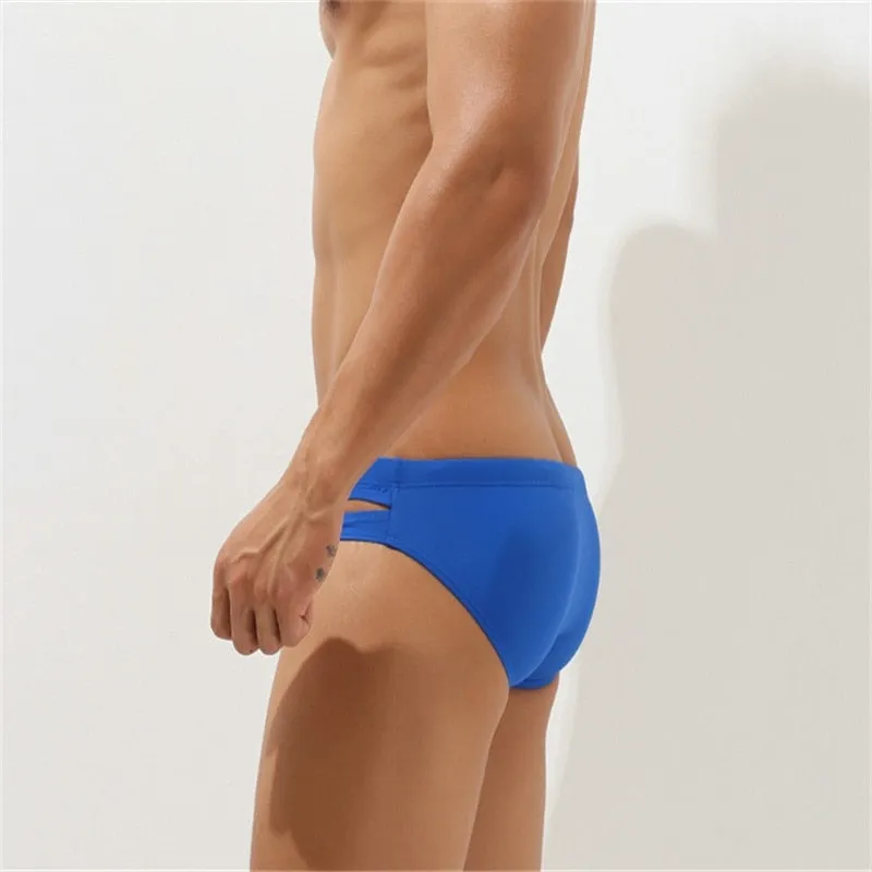 Solid Unique Cut-Out Design Brief Underwear