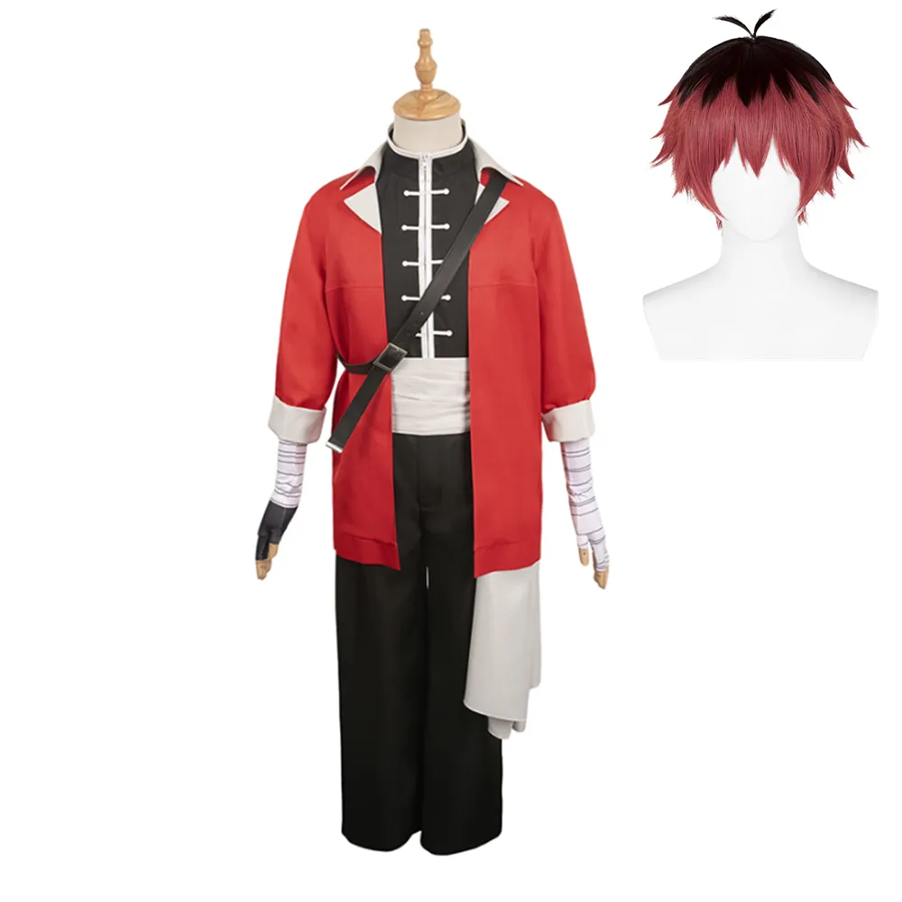 Sousou No Frieren Stark Red Outfits Halloween Party Carnival Cosplay Costume