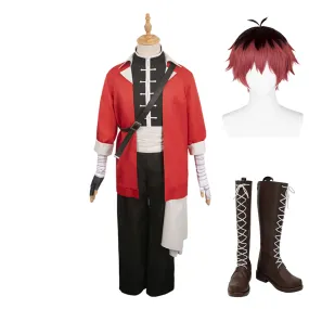 Sousou No Frieren Stark Red Outfits Halloween Party Carnival Cosplay Costume