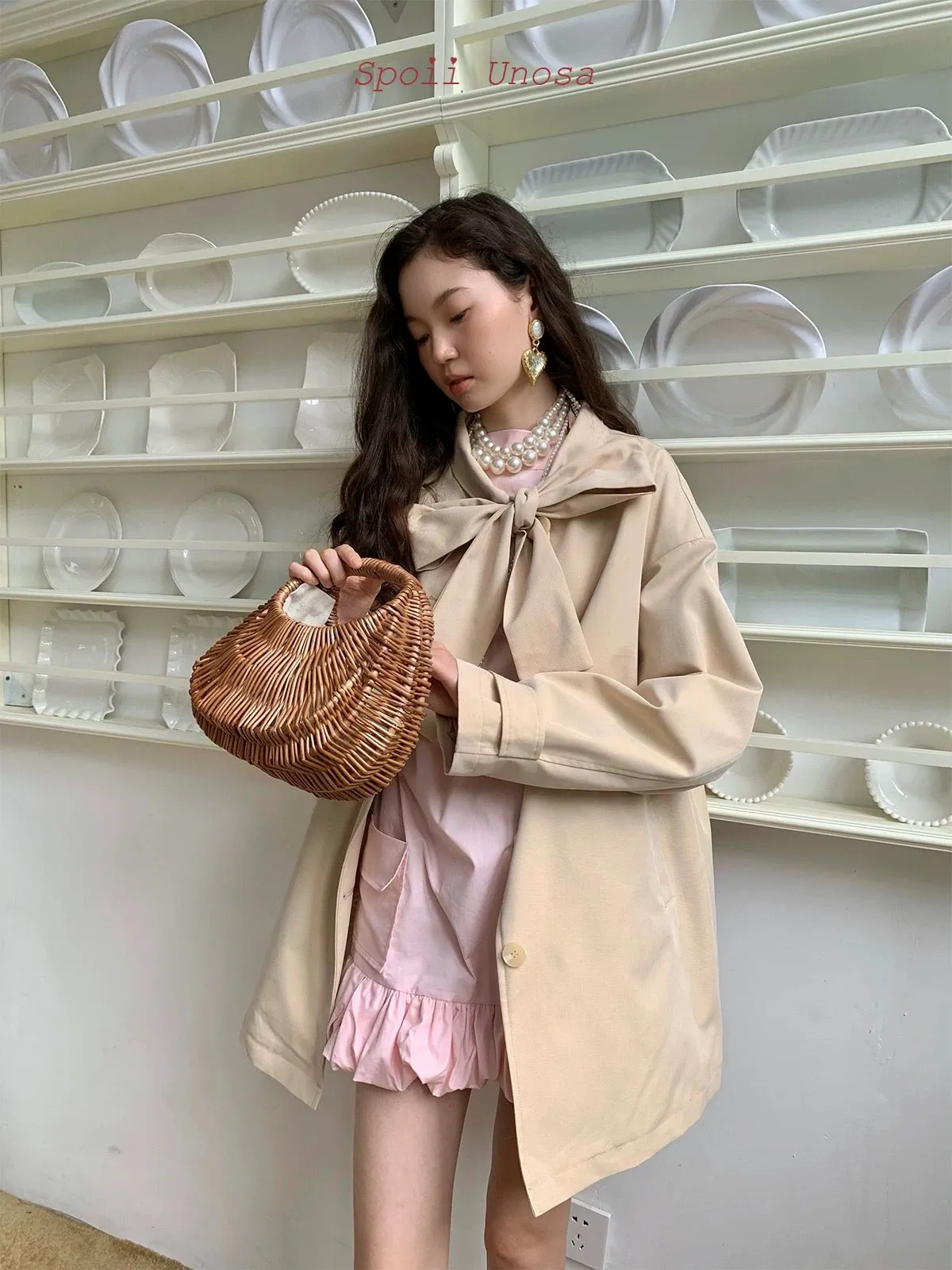 [SPOII UNOSA] The Ribbon Trench Coat