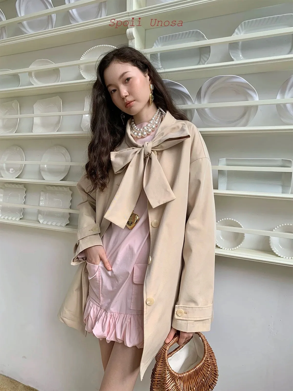 [SPOII UNOSA] The Ribbon Trench Coat