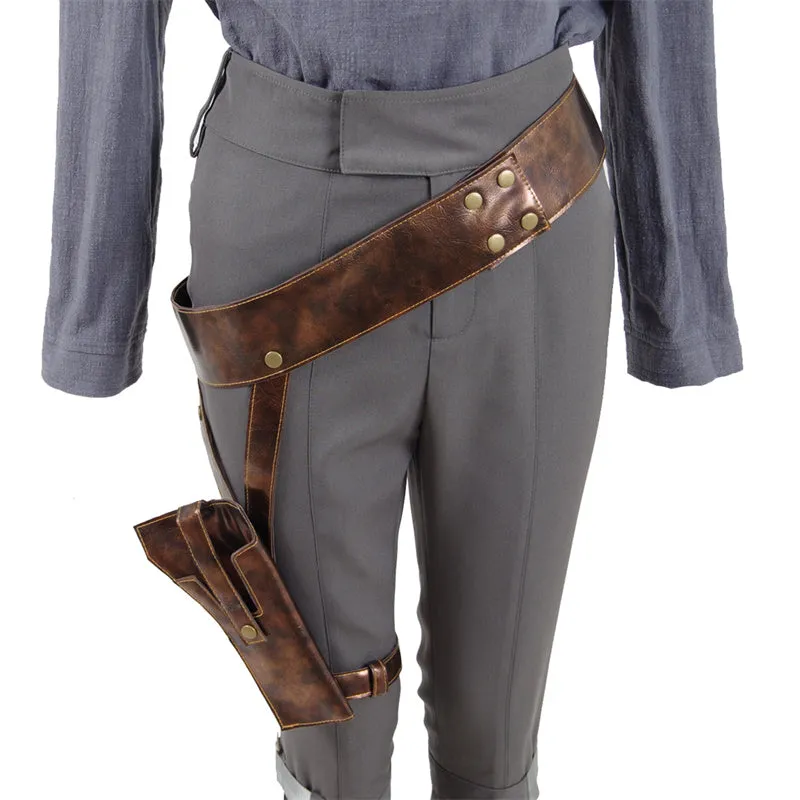 Star Wars Rogue One Cosplay Jyn Erso Cosplay Outfit Halloween Carnival Suit