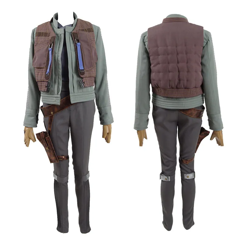 Star Wars Rogue One Cosplay Jyn Erso Cosplay Outfit Halloween Carnival Suit