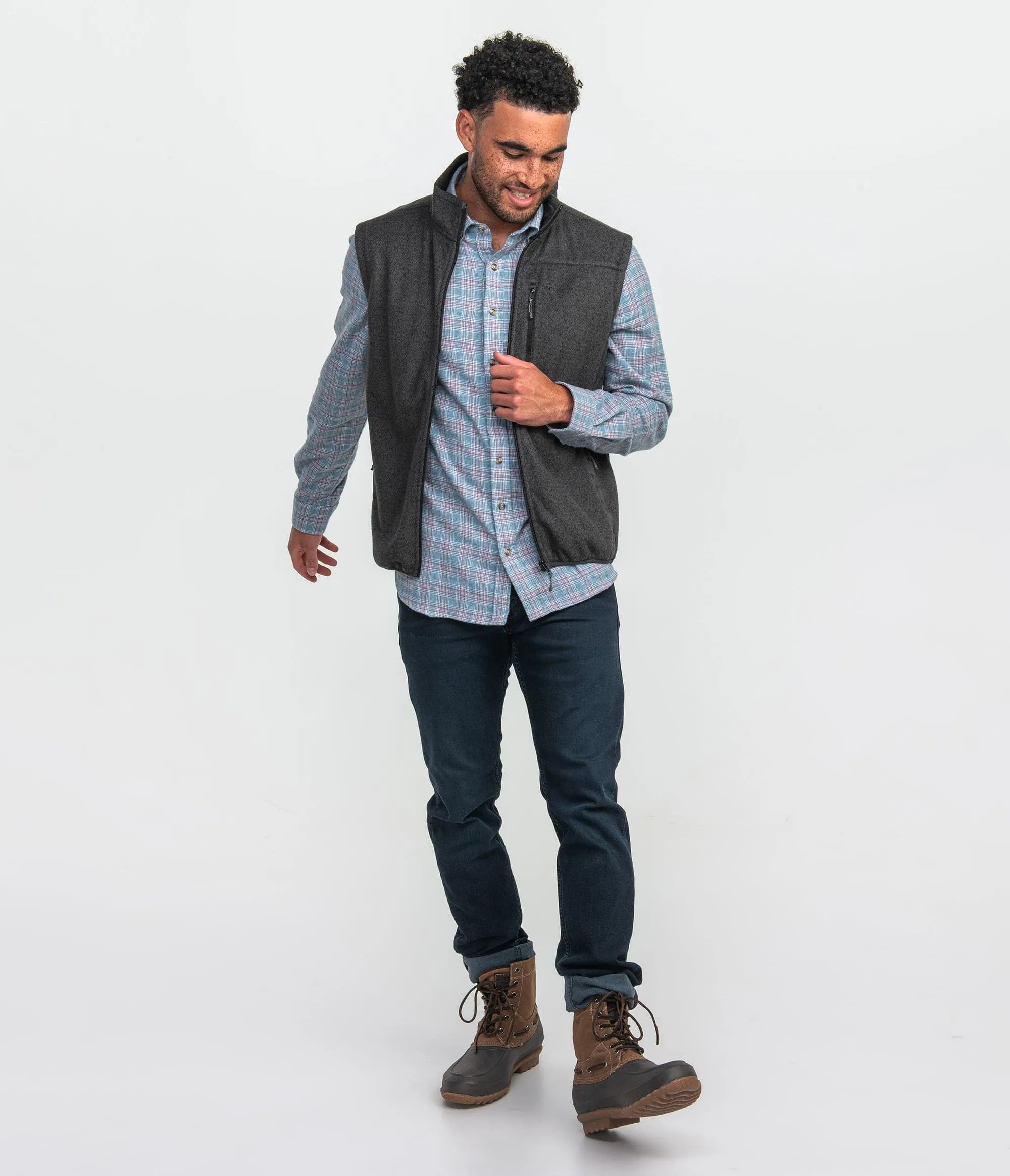 Stretch Twill Vest - Asphalt