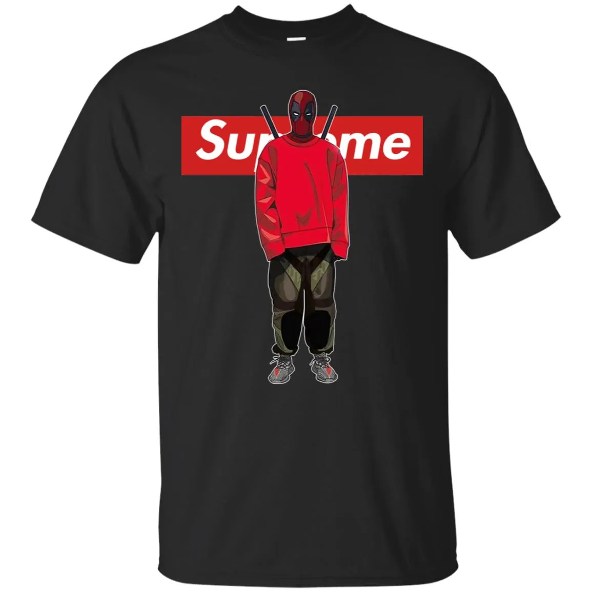 Supreme Deadpool Hiphop T-shirt Men Cotton T-Shirt