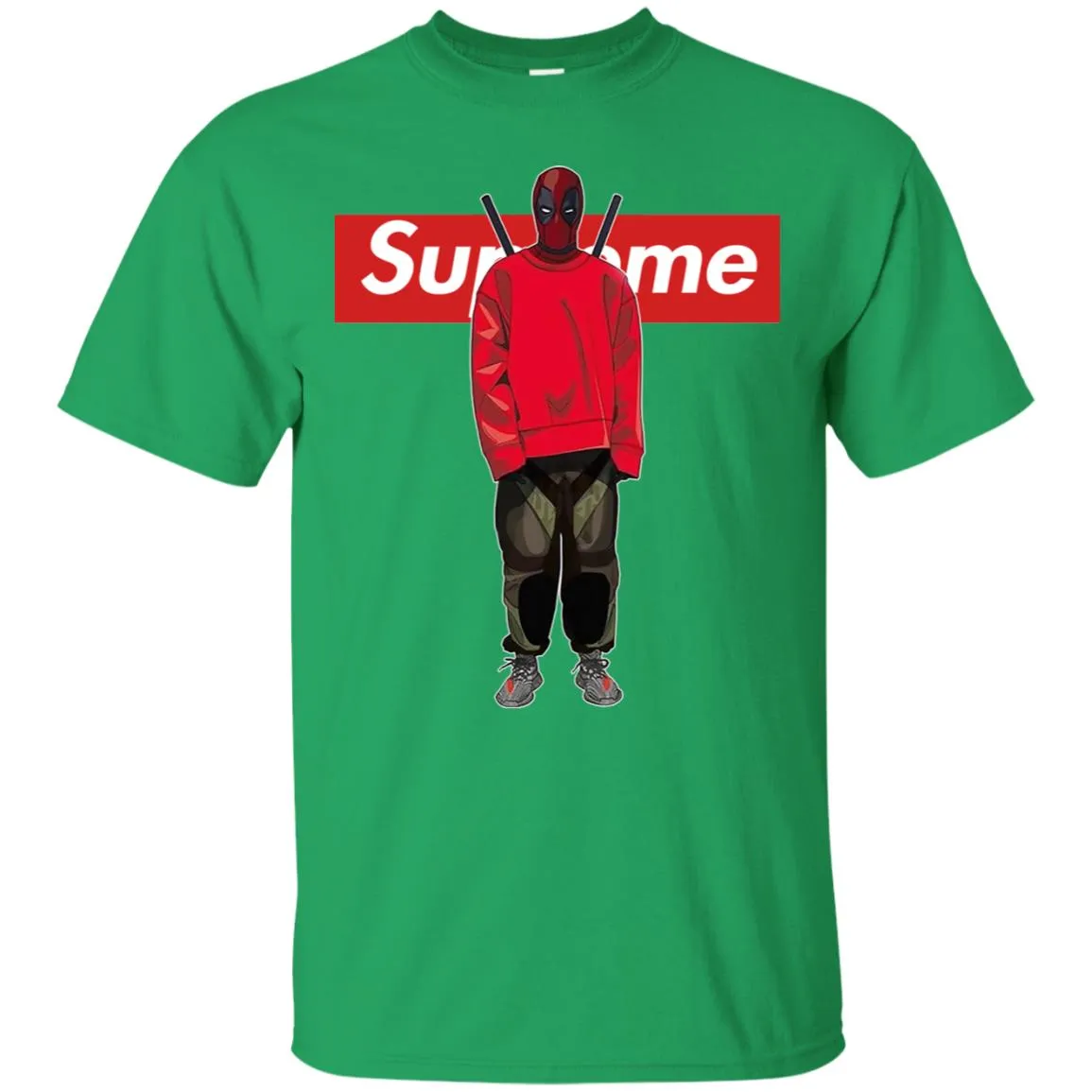 Supreme Deadpool Hiphop T-shirt Men Cotton T-Shirt