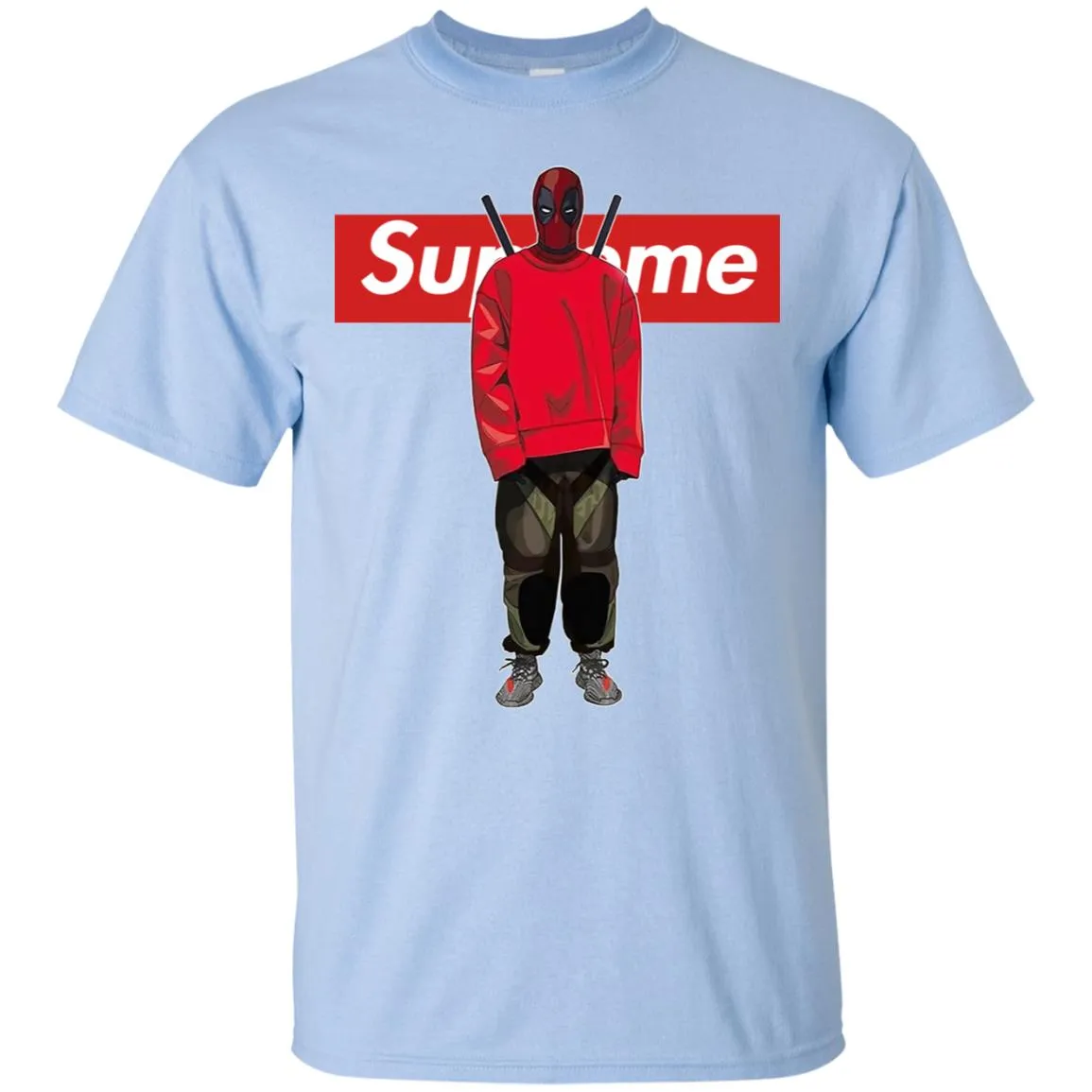 Supreme Deadpool Hiphop T-shirt Men Cotton T-Shirt