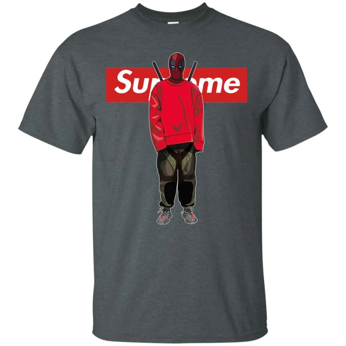 Supreme Deadpool Hiphop T-shirt Men Cotton T-Shirt