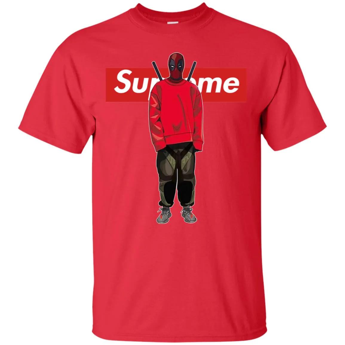 Supreme Deadpool Hiphop T-shirt Men Cotton T-Shirt