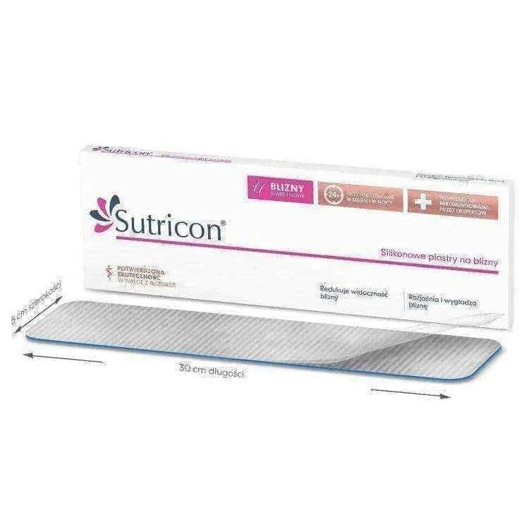 SUTRICON Silicone patches for scars 5 x 30cm x 5 pieces