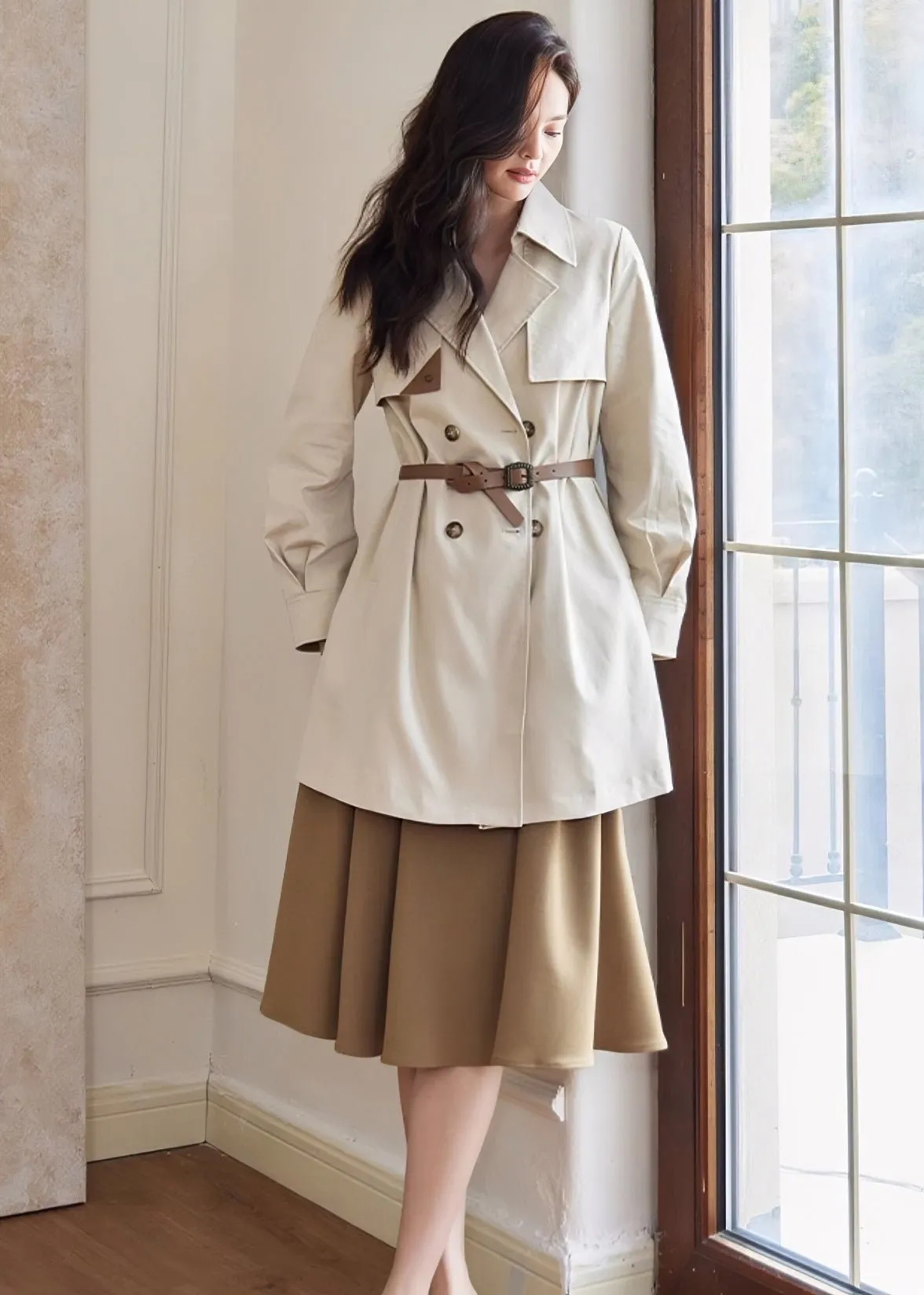 TACK SLEEVES FRENCH TRENCH COAT