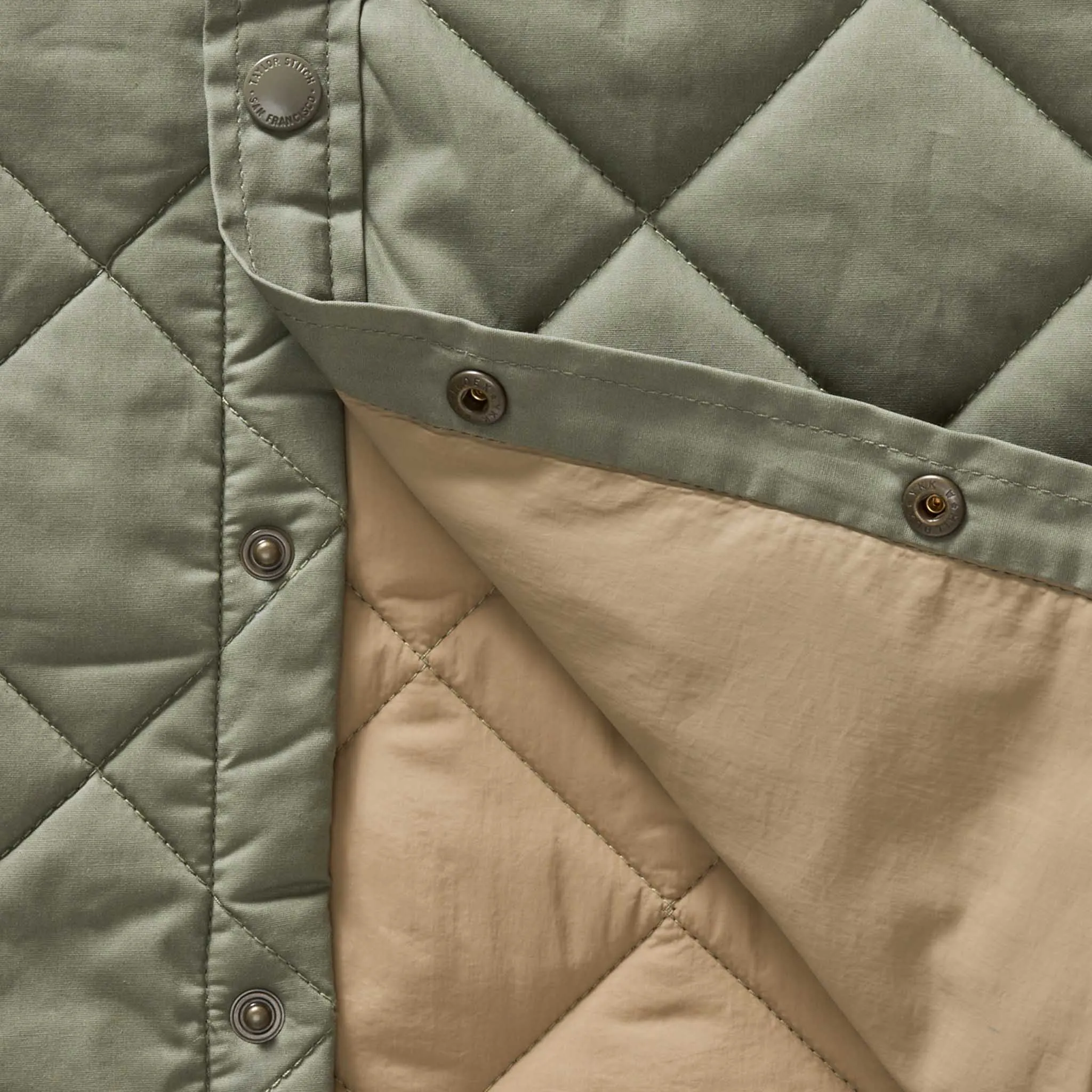 The Miller Shirt Jacket in Smoked Olive Dry Wax