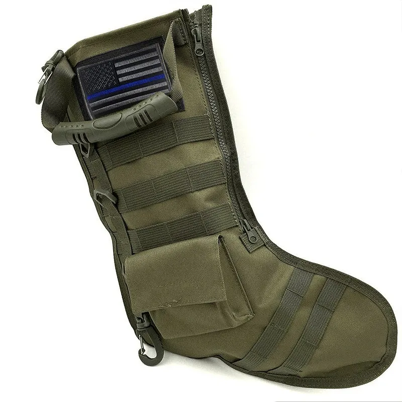 Thin Blue Line Christmas Tactical Stocking