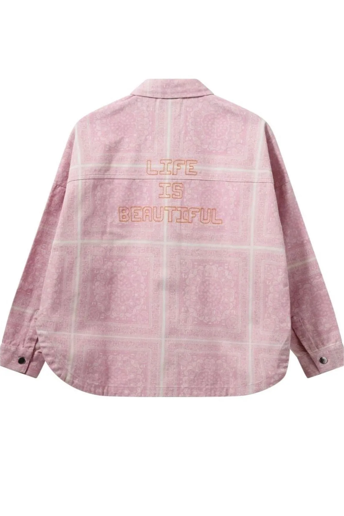 Tia Bandana Cotton Shirt Begonia Pink