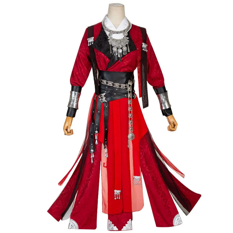 Tian Guan Ci Fu Heaven Official's Blessing Hua Cheng Crimson Rain Sought Flower Cosplay Costume