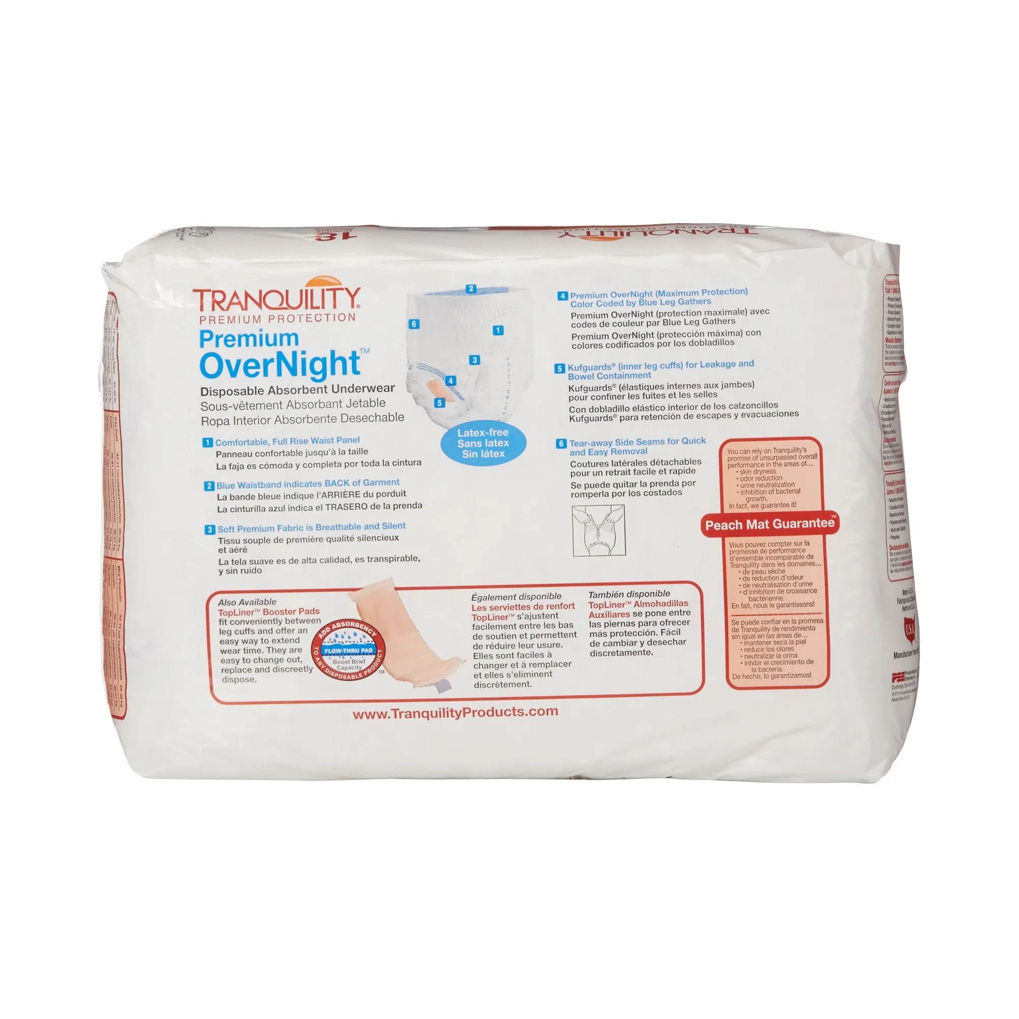 Tranquility® Premium OverNight™ Absorbent Underwear, Medium