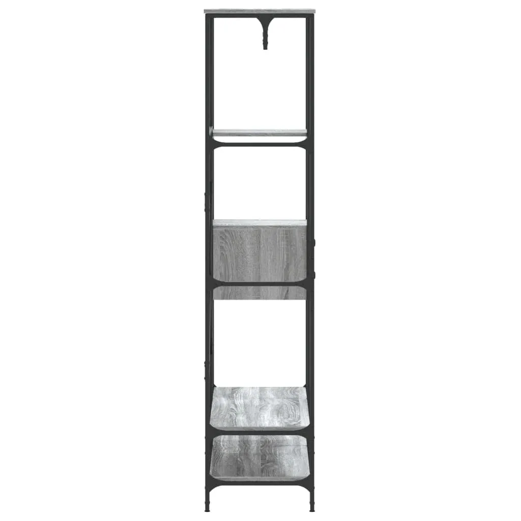 vidaXL Clothes Rack with Shelves Grey Sonoma Engineered Wood