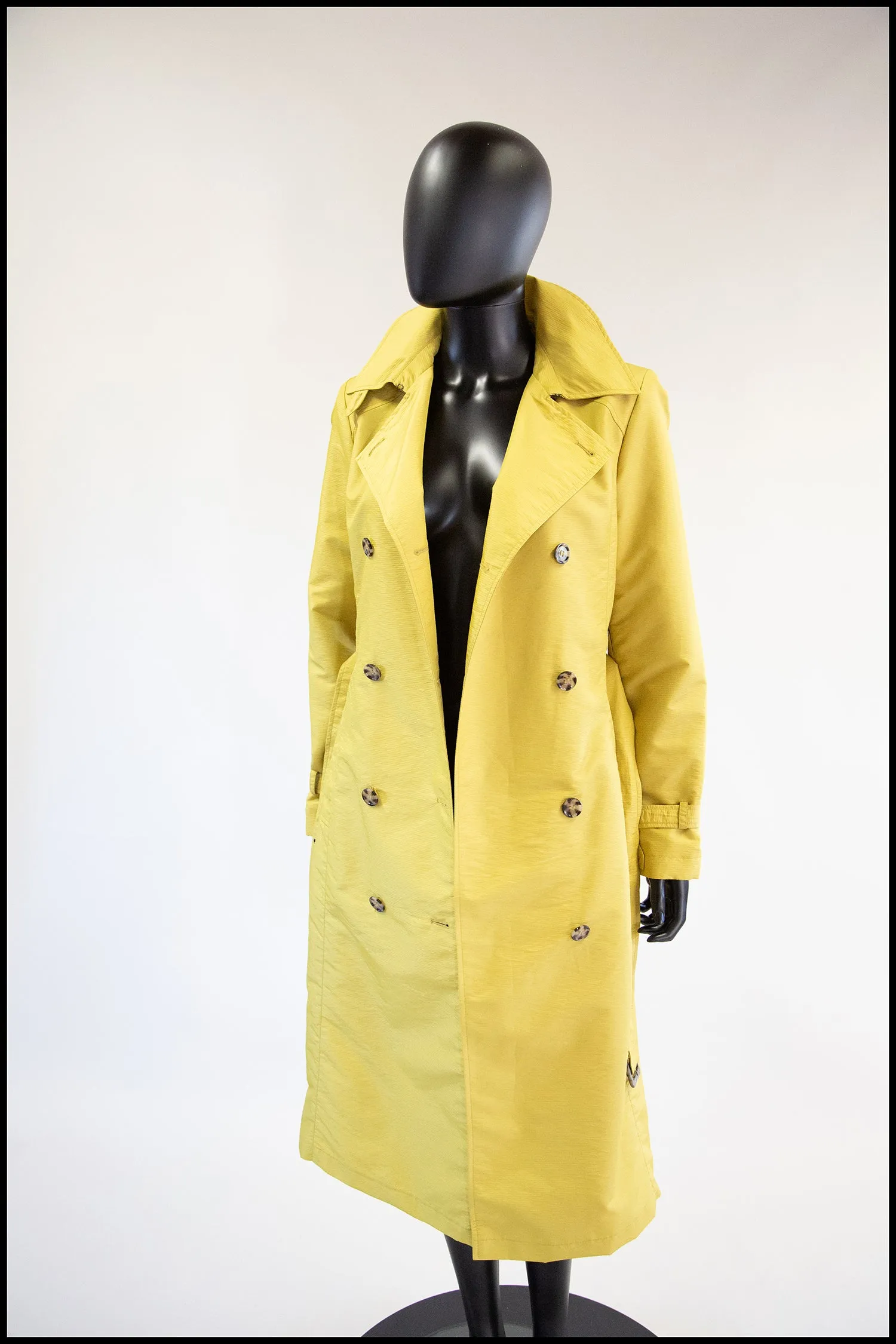 Vintage Yellow Four Seasons Trench Coat