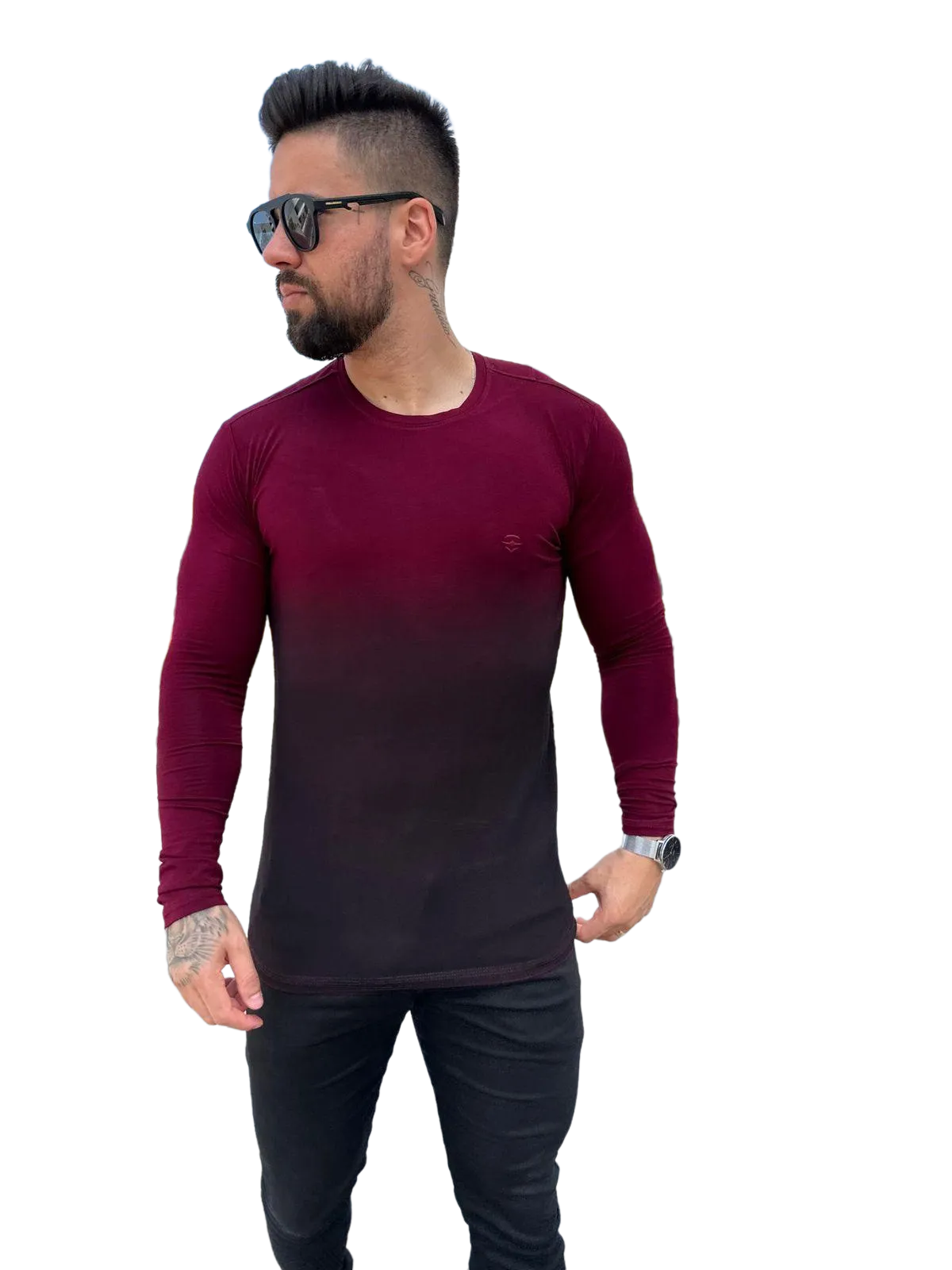 Volar Men's Long Sleeve Gradient Shirt 1440 V