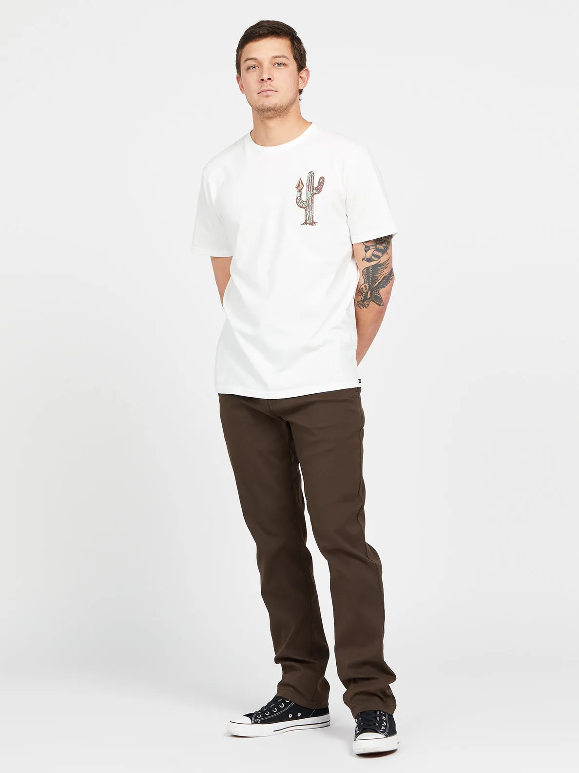 Volcom Prickly Farm To Yarn Short Sleeve Tee - White