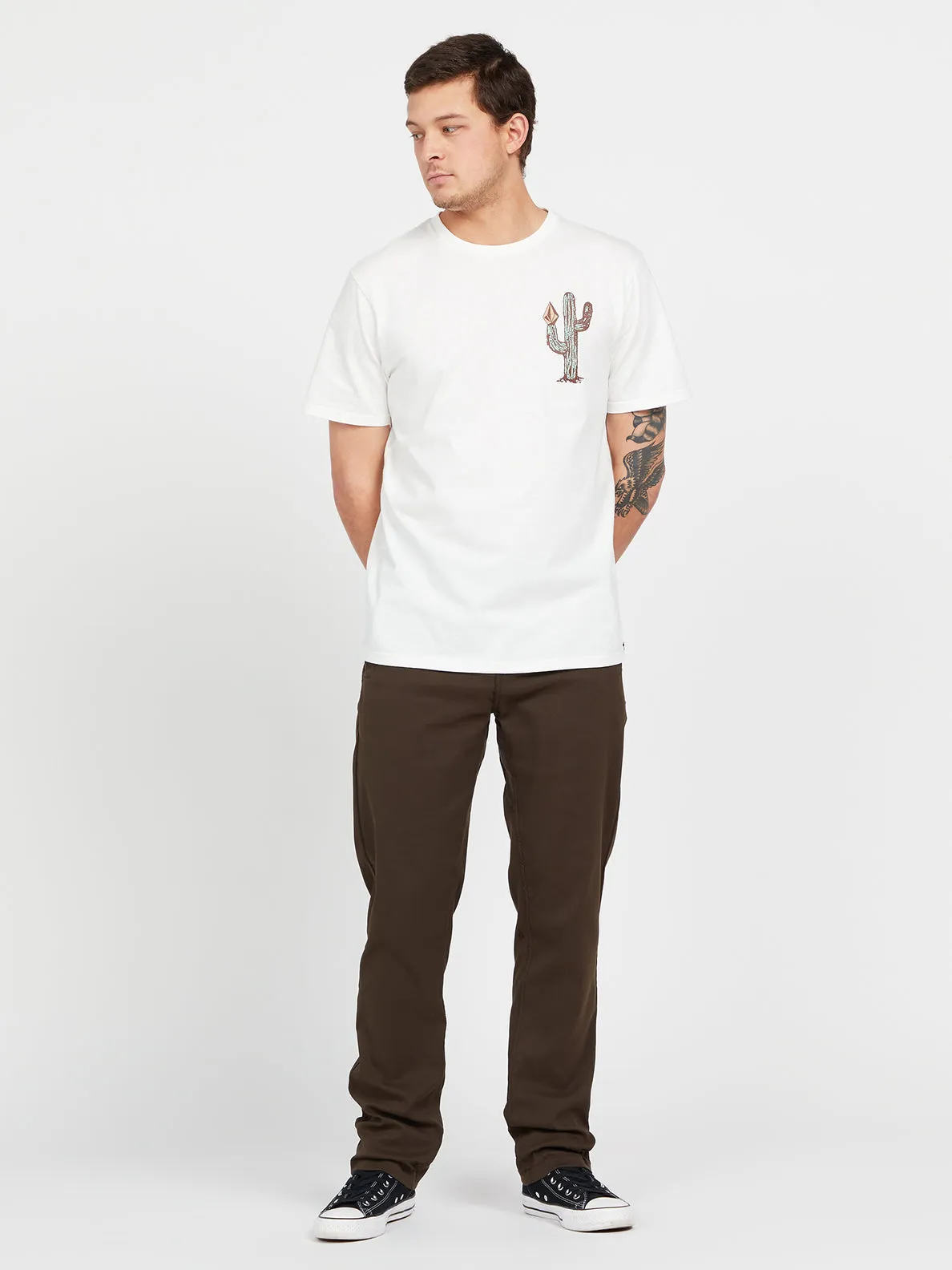 Volcom Prickly Farm To Yarn Short Sleeve Tee - White