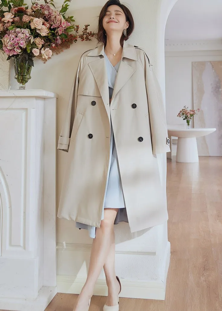 WAIST TIE MIDI TRENCH COAT