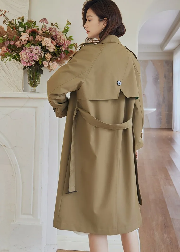 WAIST TIE MIDI TRENCH COAT