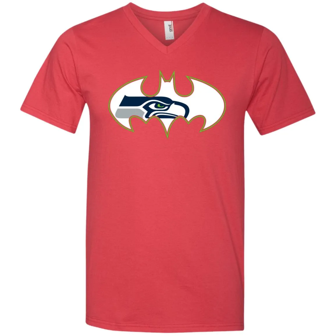 We Are The Seattle Seahawks Batman Nfl Mashup Men V-Neck T-Shirt