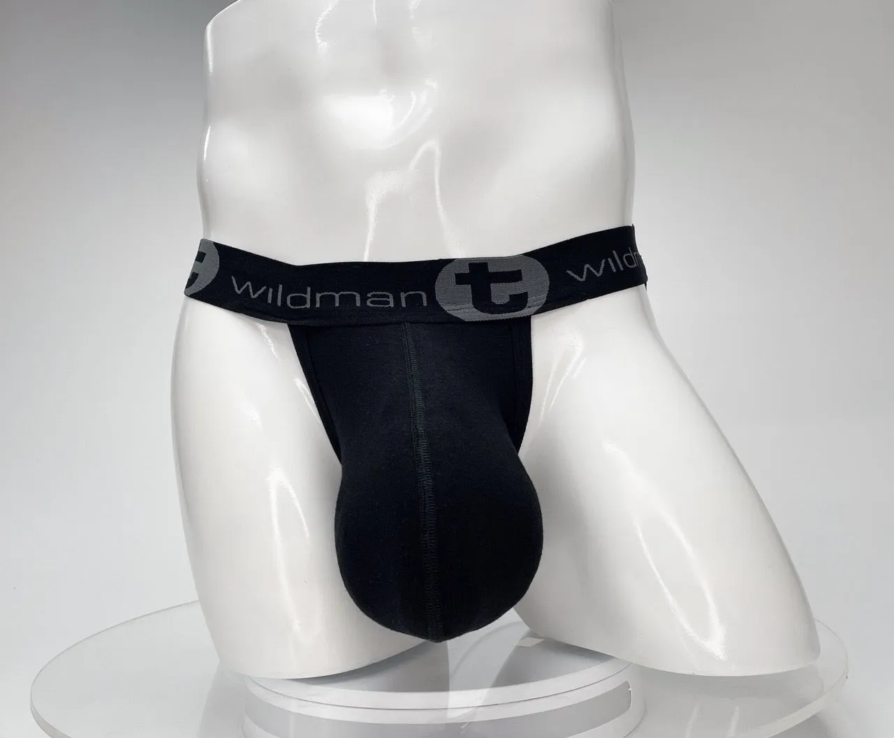 WildmanT Cotton Monster Cock Jockstrap Black