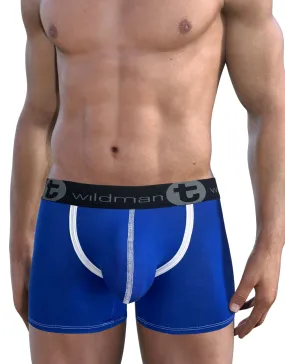 WildmanT Modal Big Boy Pouch 5" Inseam Boxer Brief Royal Blue