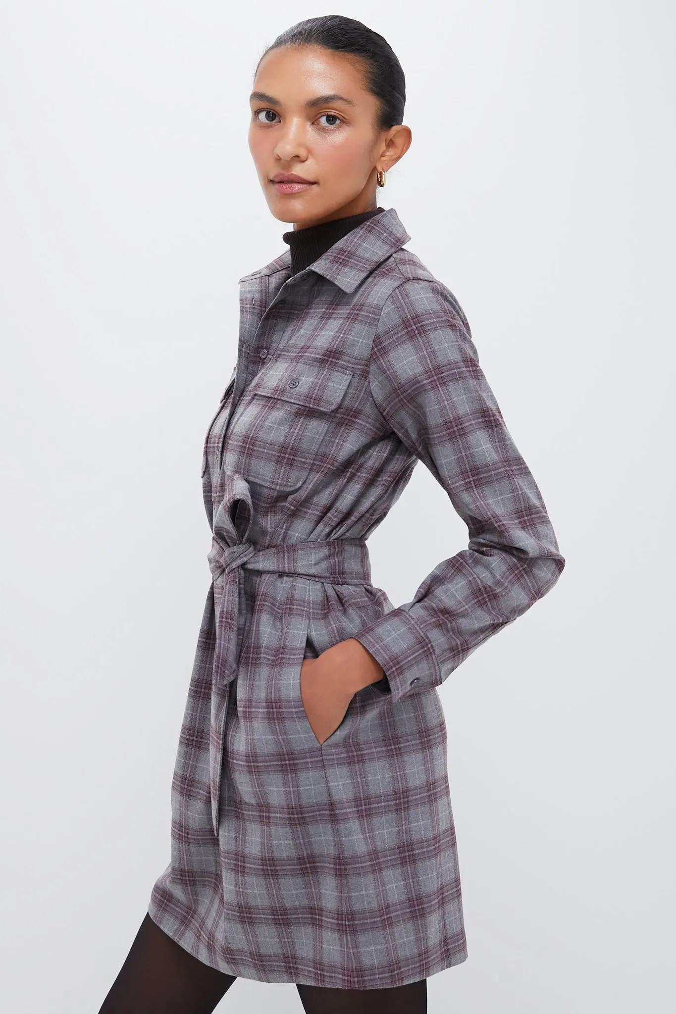 Winetasting Plaid Mary Tyler Dress