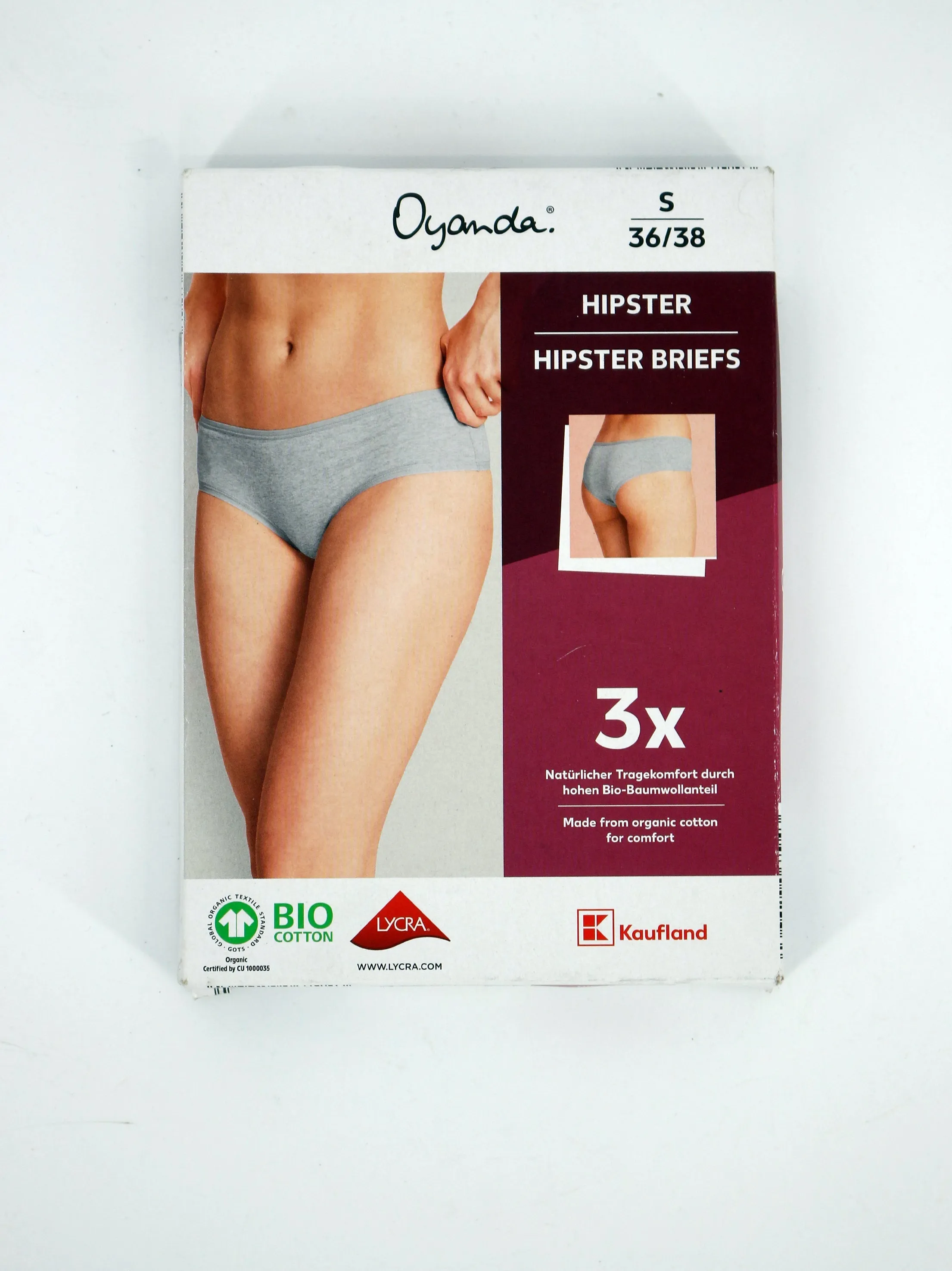 Women's 3 Pcs Plain Solid Hipster Briefs,Grey