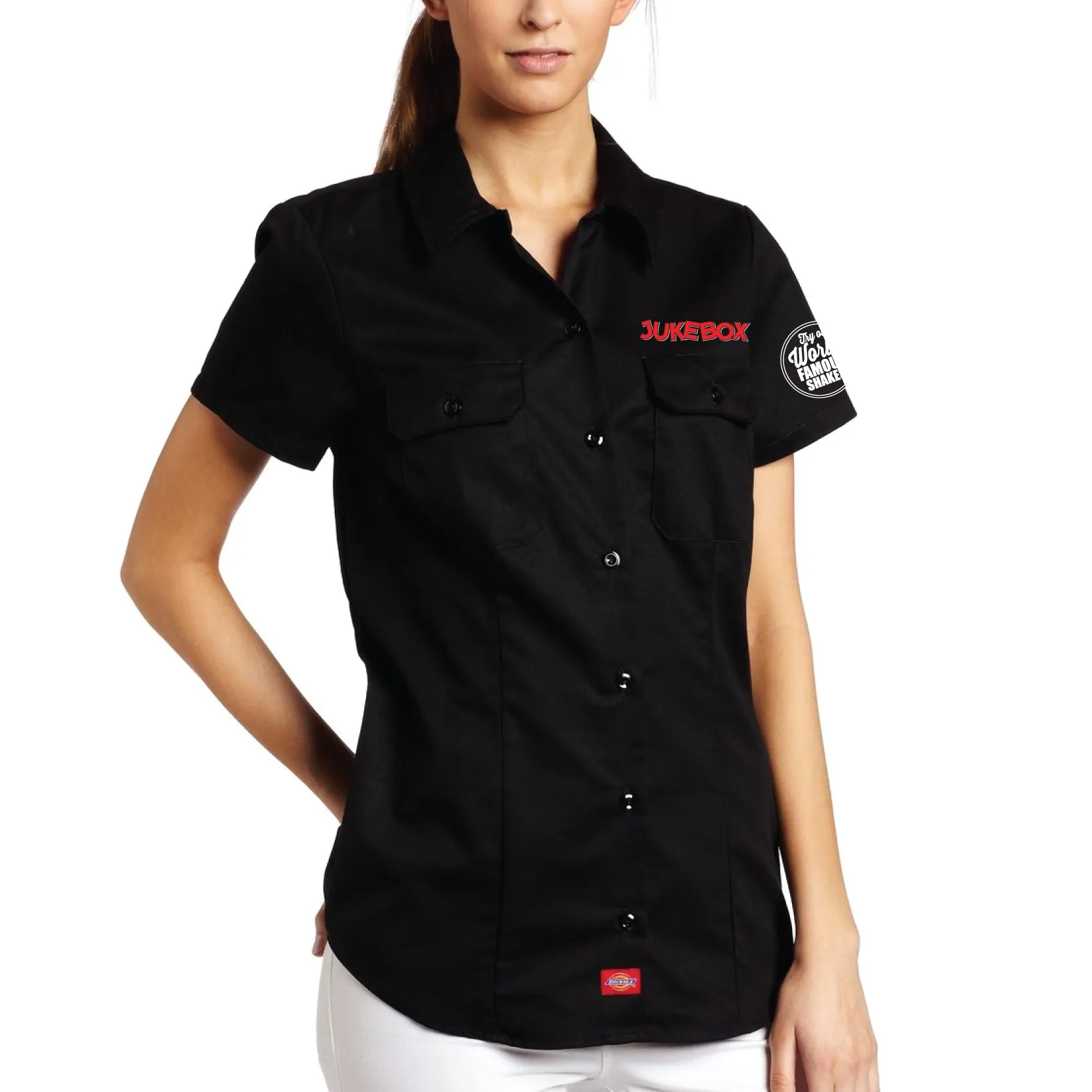 Women's Dickies Snap Front S/S Shirt - Jukebox