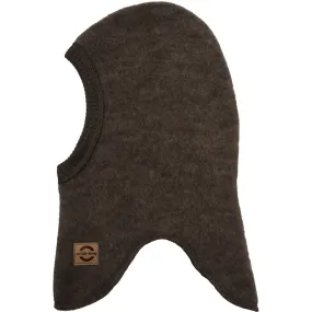 Wool Balaclava - Dark Brown Melange