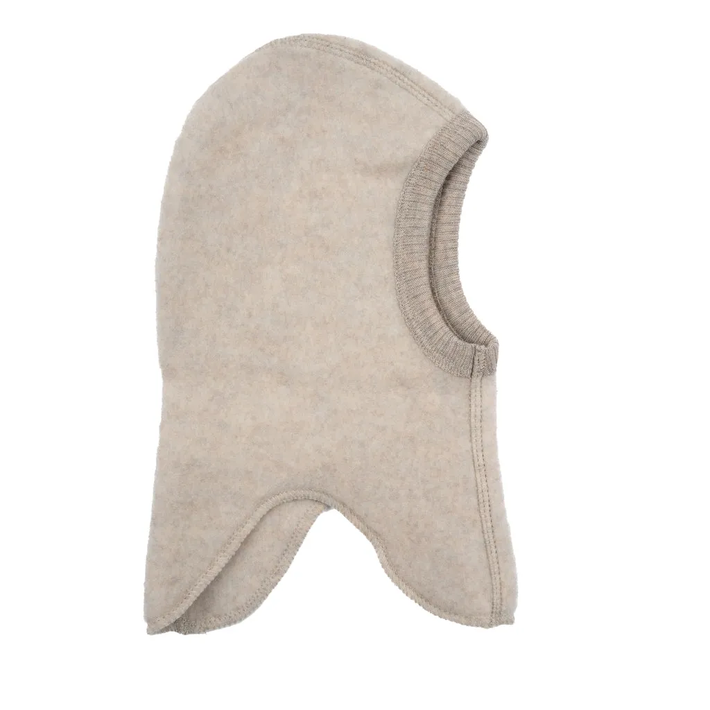 Wool Balaclava - Melange Offwhite