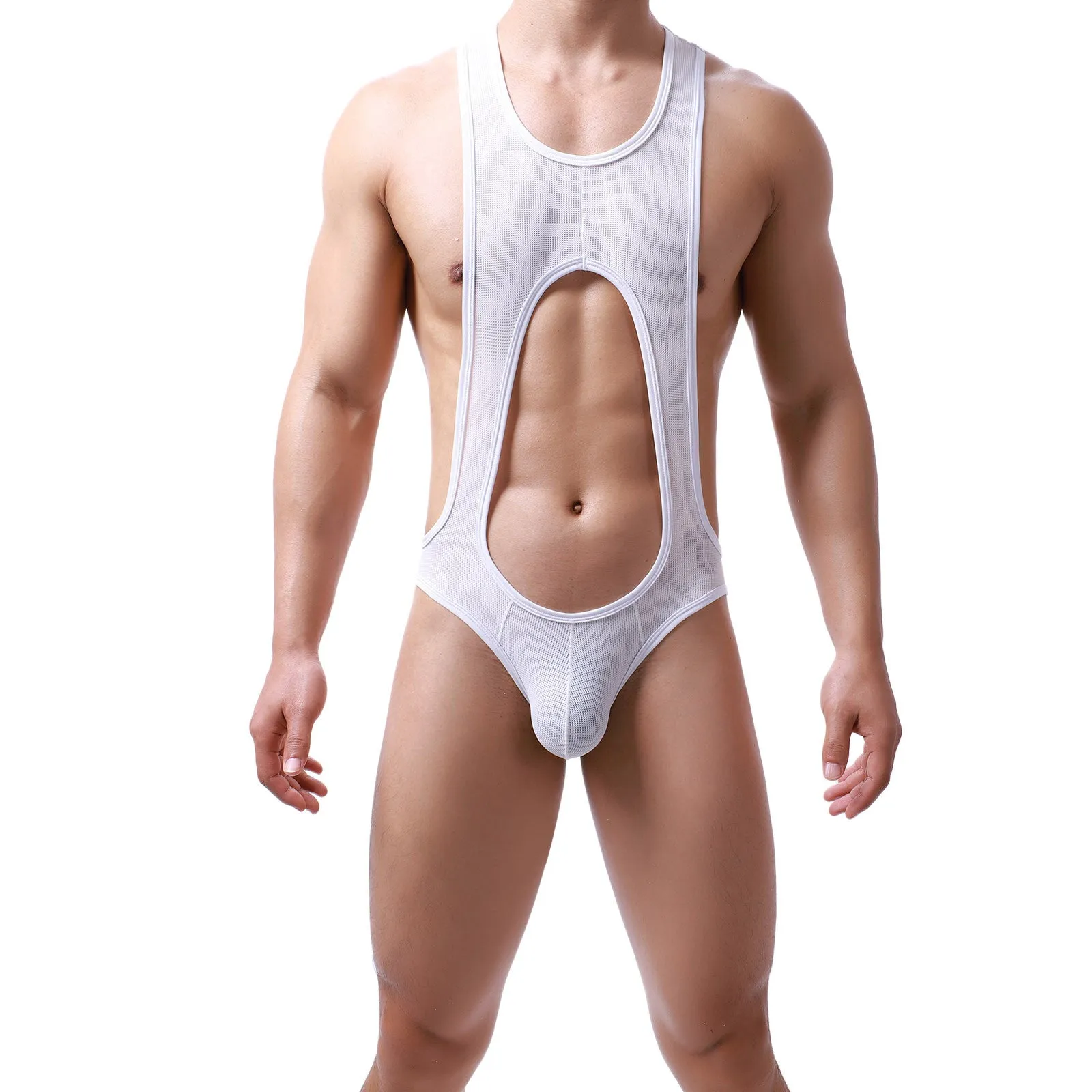 Wrestling Solid Polyester Suspender